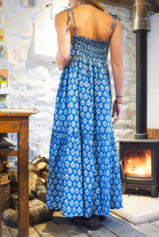 Periwinkle Dress in Blue Floral