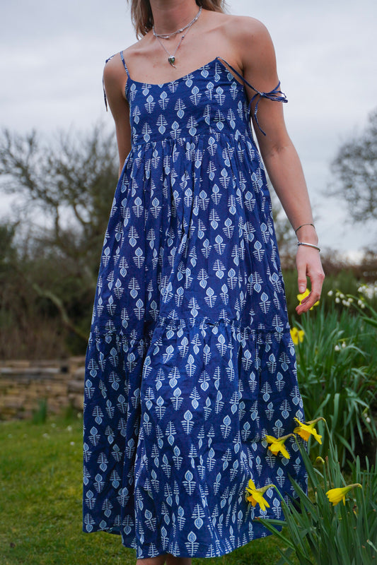 Periwinkle Dress in Navy